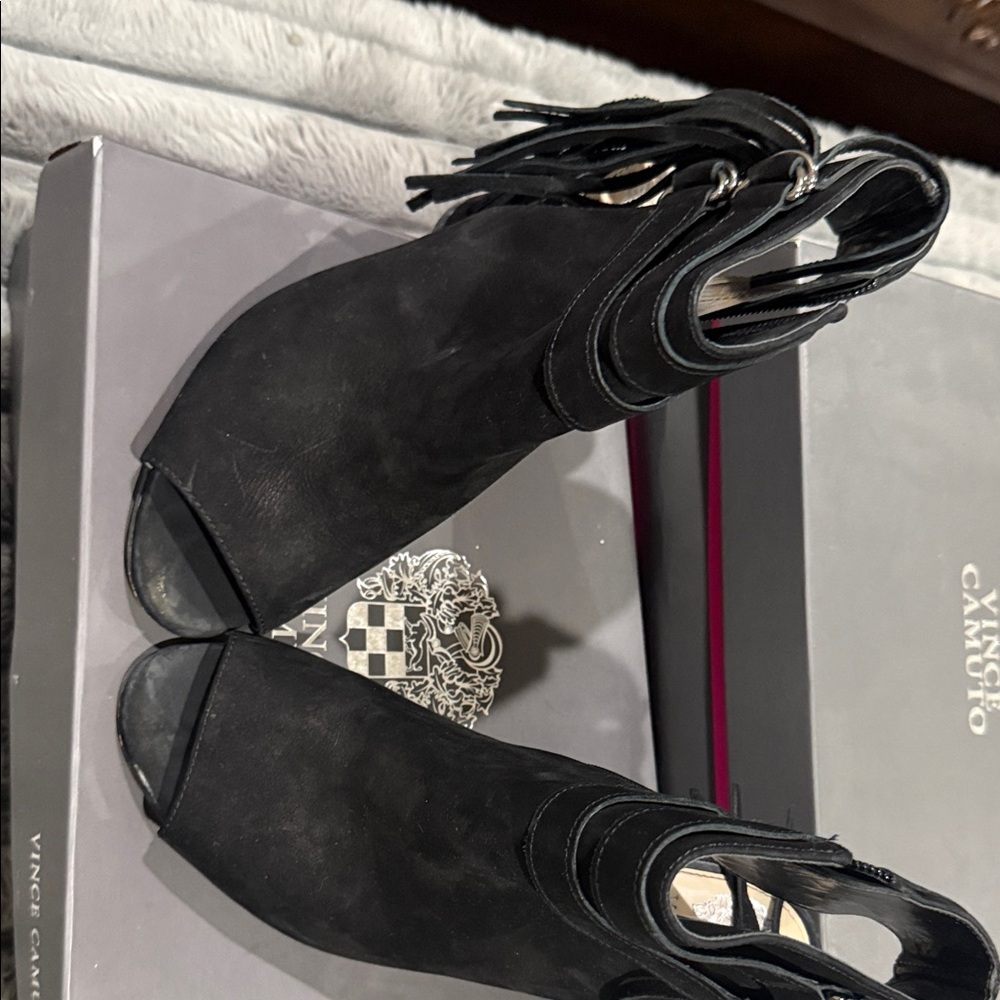 Vince Camuto Black Heeled Boots
